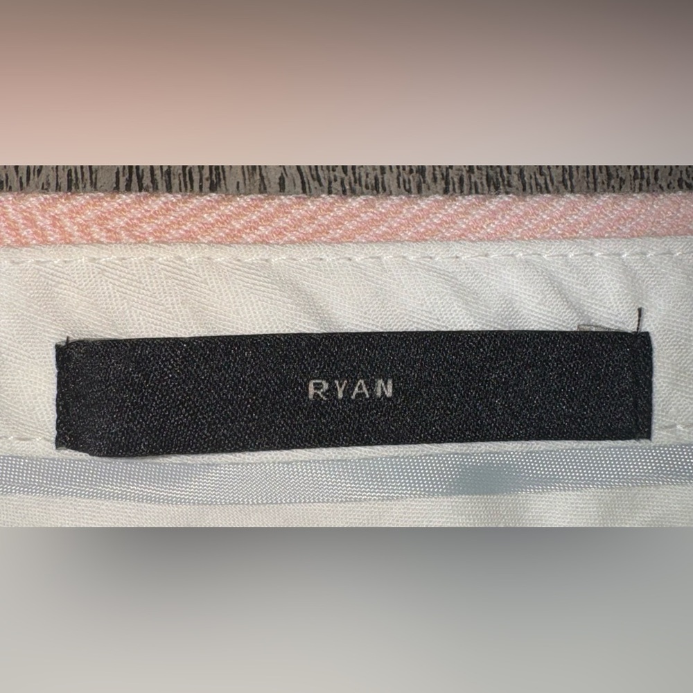 Banana Republic Ryan Herringbone Pants (Pink, Size 8, Excellent Condition) - Picture 7 of 8